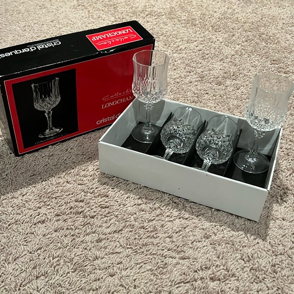 Longchamp Other - Solid CRYSTAL glasses by Longchamp Cristal D’Arques